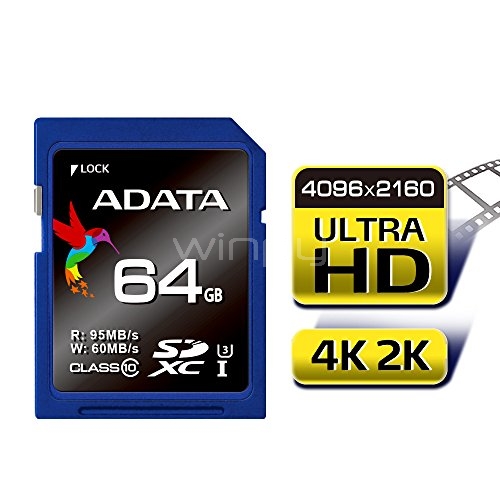 Tarjeta memoria 64GB ADATA Premier Pro SDXC Clase 10