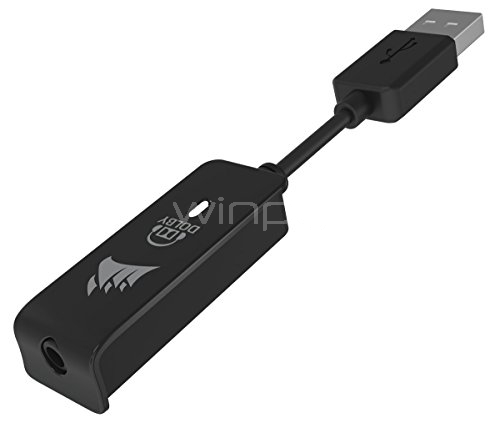 Audífonos Gamer Corsair VOID con Sonido 7,1 (Micrófono - USB - Negro/Rojo)