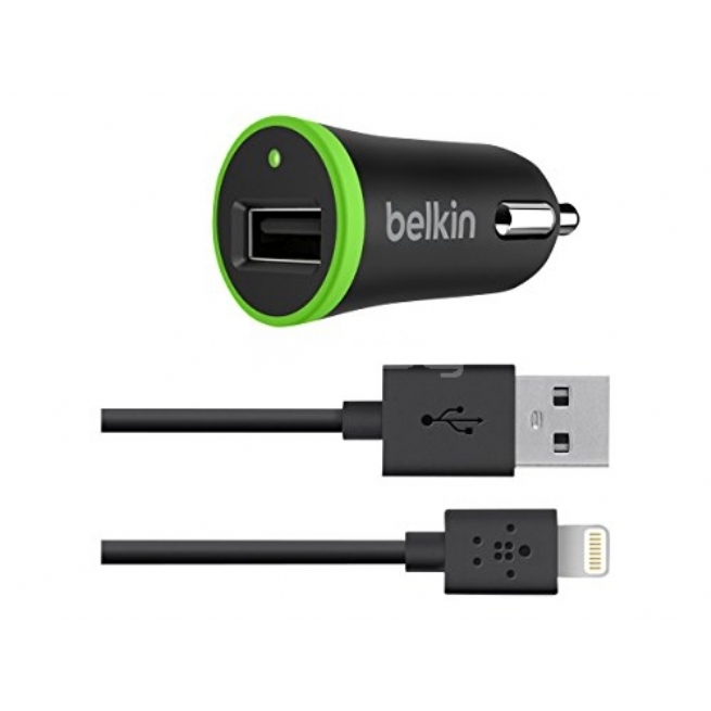 Cargador Belkin para coche Boost Up con cable de Lightning a USB de 1,2 m