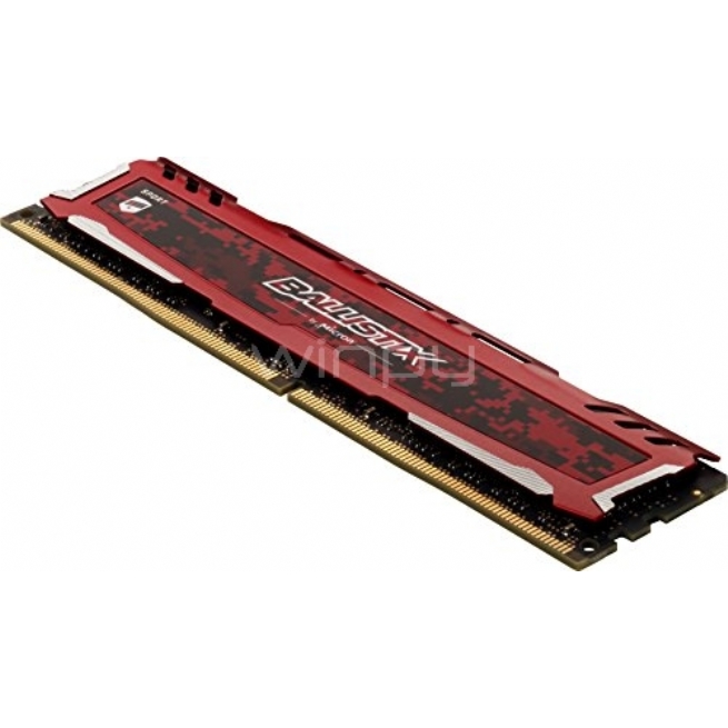 Memoria RAM Ballistix Sport LT de 16GB (2400MHz, DDR4, RED, DIMM)