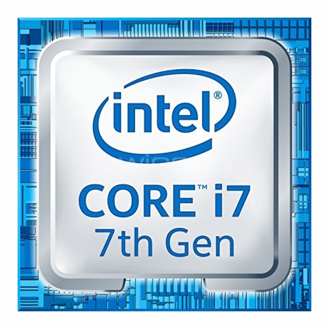 Procesador Intel Core i7-7700K  Kaby Lake (LGA1151, 4.2 GHz, Turbo 4.5 GHz, 4 Núcleos, UNLOCKED)