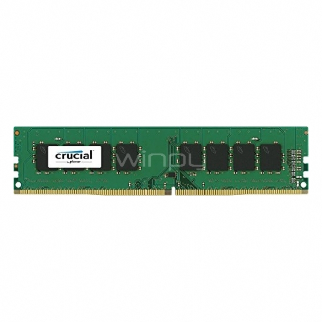 Memoria RAM Crucial de 8GB (DDR4, 2400 MT/s, DIMM 288-pin, PC4-192000)
