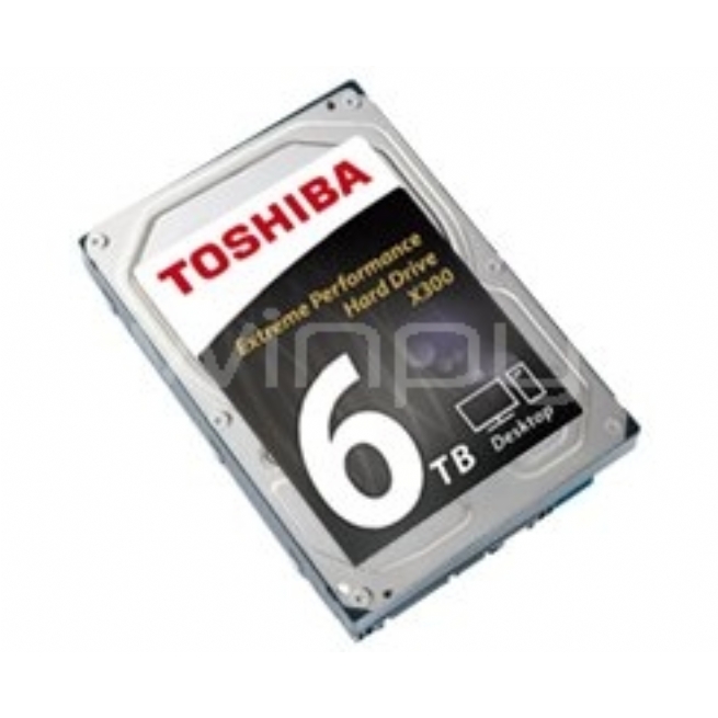 Disco duro Toshiba X300 de 6TB (SATA, 3.5 pulgadas, 128MB caché, Box)