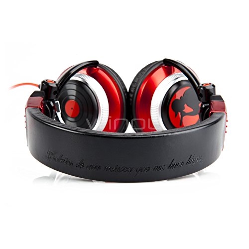 Auriculares Energy Sistem DJ 700 Porta Edition - ajustables, color negro/rojo