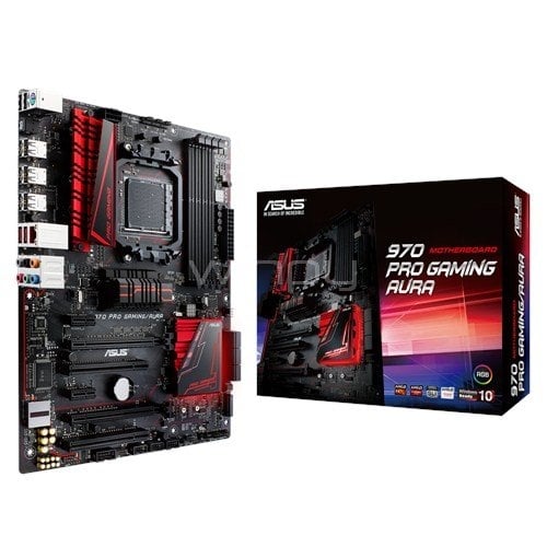 Placa Madre ASUS 970 Pro Gaming/Aura (AM3+, DDR3, ATX)