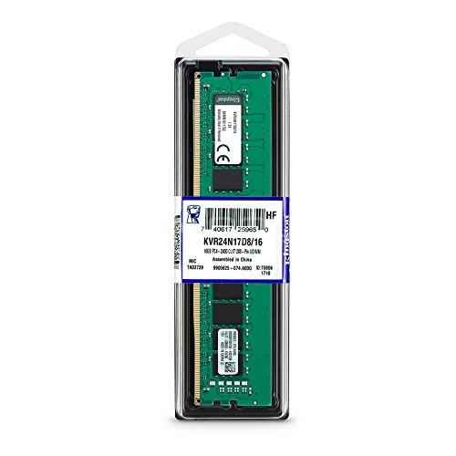 Memoria RAM Kingston ValueRAM de 16GB (DDR4, 2400MHz, DIMM)