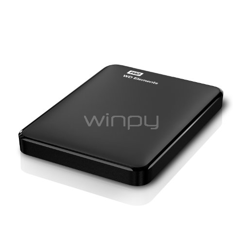Disco duro portátil Western Digital Elements de 1TB (USB 3.0, Negro)