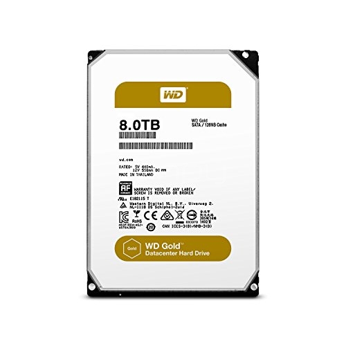 Disco duro interno Western Digital Gold 8TB (SATA III, 256MB caché, 3,5 pulgadas)
