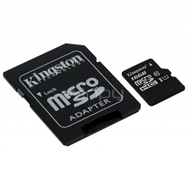 Tarjeta microSD Kingston Canvas Select de 16GB (Clase 10, adaptador SD)