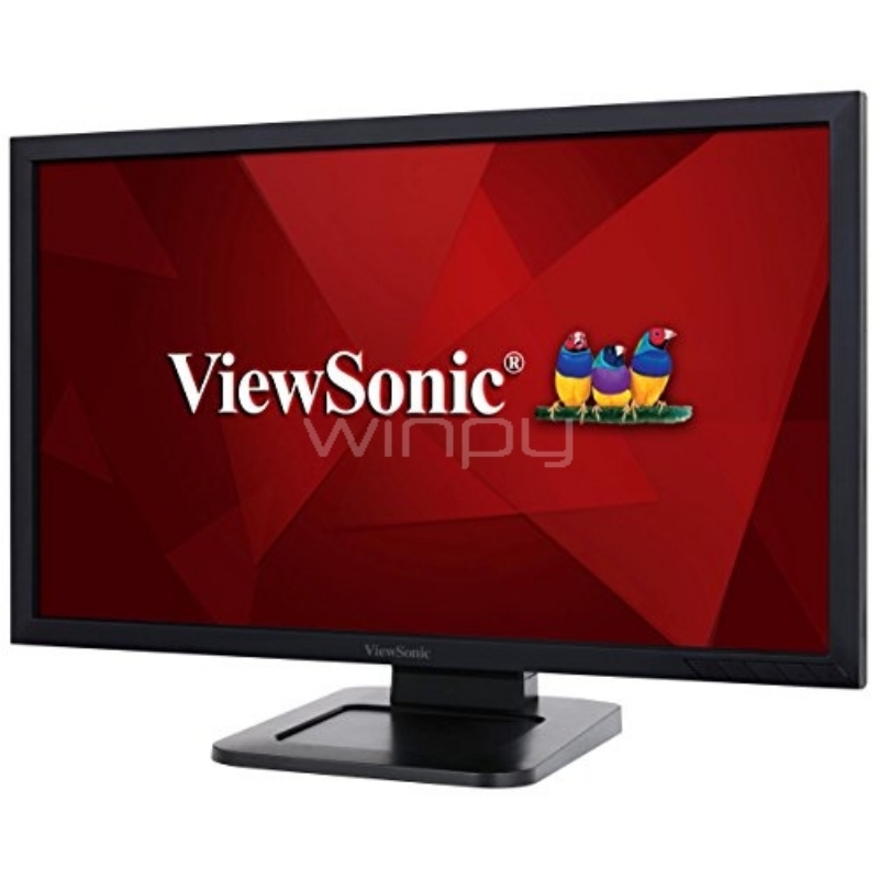 Monitor táctil ViewSonic TD2421 de 24 pulgadas (VA Touch, 75Hz, 5ms, Full HD, HDMI + DVI + VGA)