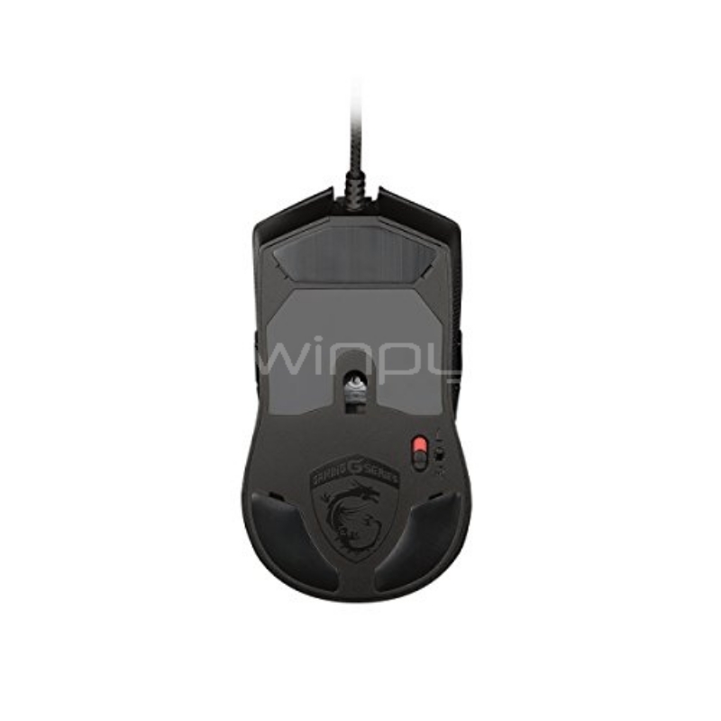 Mouse Gamer MSI GM40 (USB, 5000dpi, 9 botones, Ambidiestro)