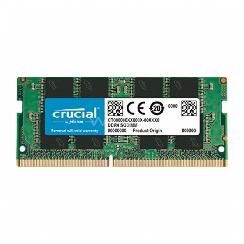 Memoria RAM Crucial de 8GB (DDR4, 2666 MHz, 260 Pines, SODIMM)