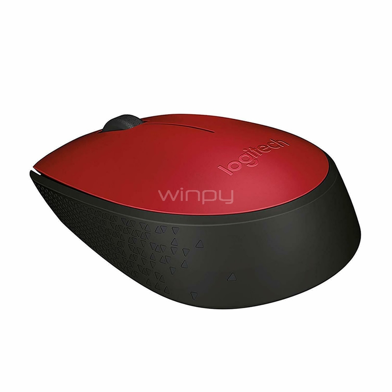 Mouse Inalámbrico Logitech M170 (3 botones, 2.4 GHz, Rojo)