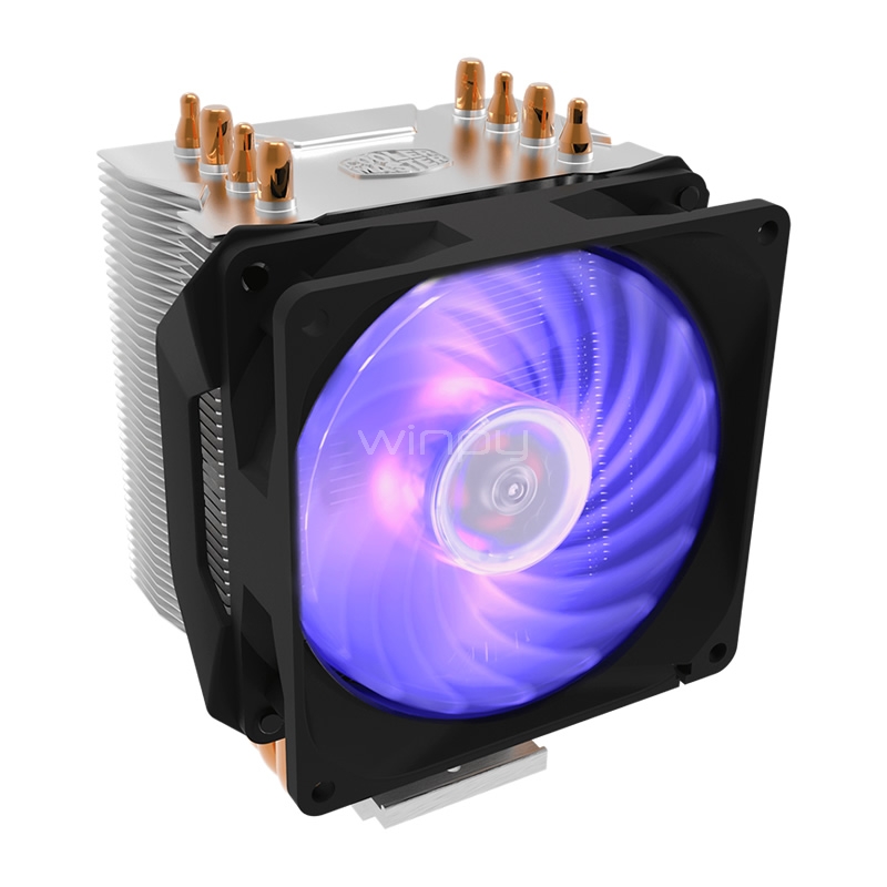 Disipador de Aire Cooler Master Hyper H410R RGB (92mm, 600-2000 rpm, 29 dBA)