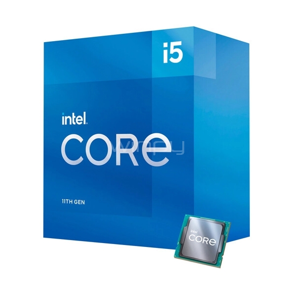 Procesador Intel Core i5-11400 Rocket Lake (LGA1200, 6 Cores, 12 Hilos, 2.60/4.40 GHz)