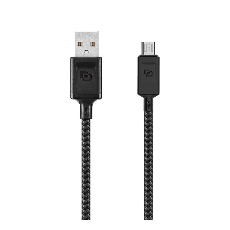 Cable Dusted Rugged de USB-A a Micro-USB (1.2 Metros, Negro)