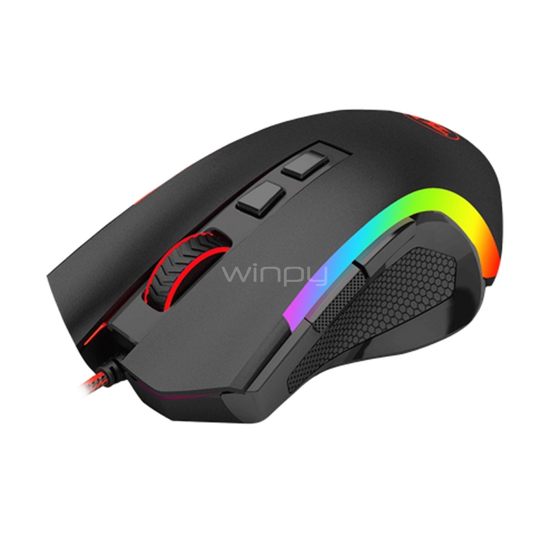 Mouse Gamer Redragon M607 GRIFFIN (USB, 7200 DPI, RGB, Negro)