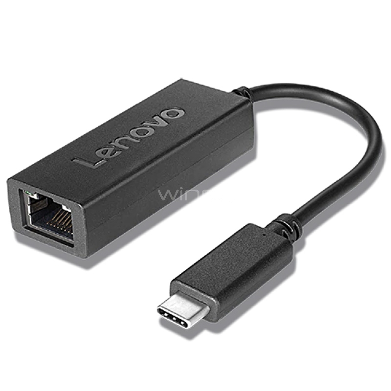 Adaptador Lenovo USB-C a Ethernet (Negro)