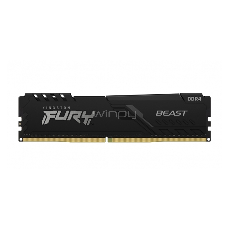 Memoria Kingston Fury Beast de 16GB (DDR4, 2666MHz, CL16, DIMM)