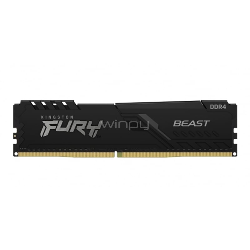 Memoria RAM Kingston Fury Beast de 8GB (DDR4, 3200MHz, CL16, DIMM)