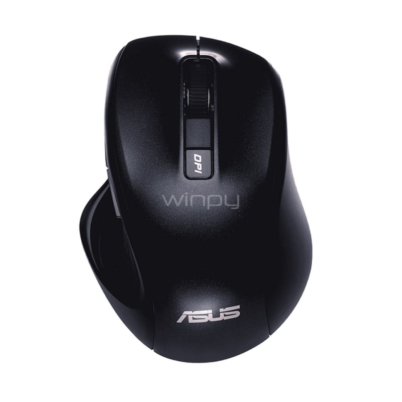 Mouse Asus MW202 Inalámbrico (Dongle USB, Negro)