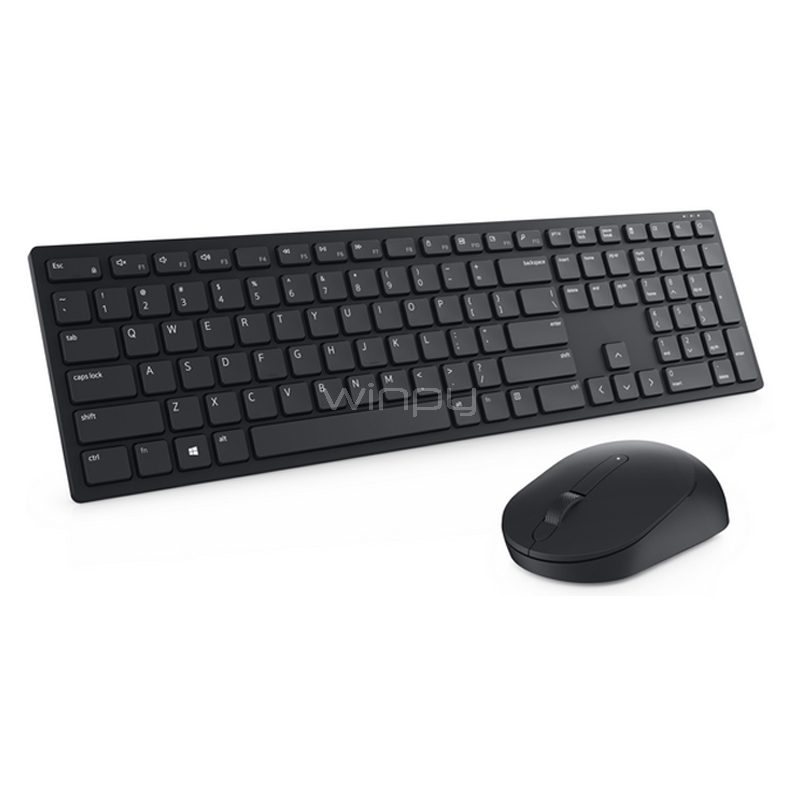 Kit Teclado + Mouse Dell Pro Inalámbrico (4.000dpi, Dongle USB, Negro)