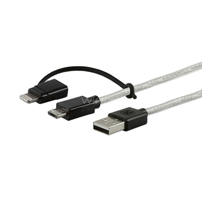 Cable General Electric USB a MicroUSB/Lighting (1.8 metros)