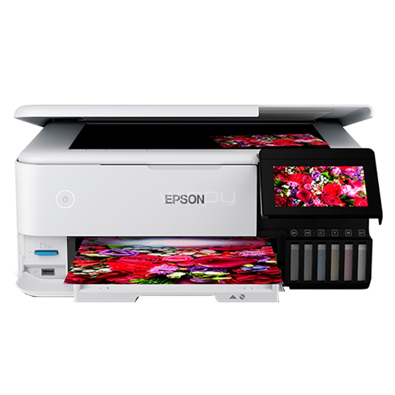 Multifuncional Epson EcoTank L8160 Fotográfica (Tinta Color, 32ppm, 1440dpi, Wi-Fi/Ethernet)