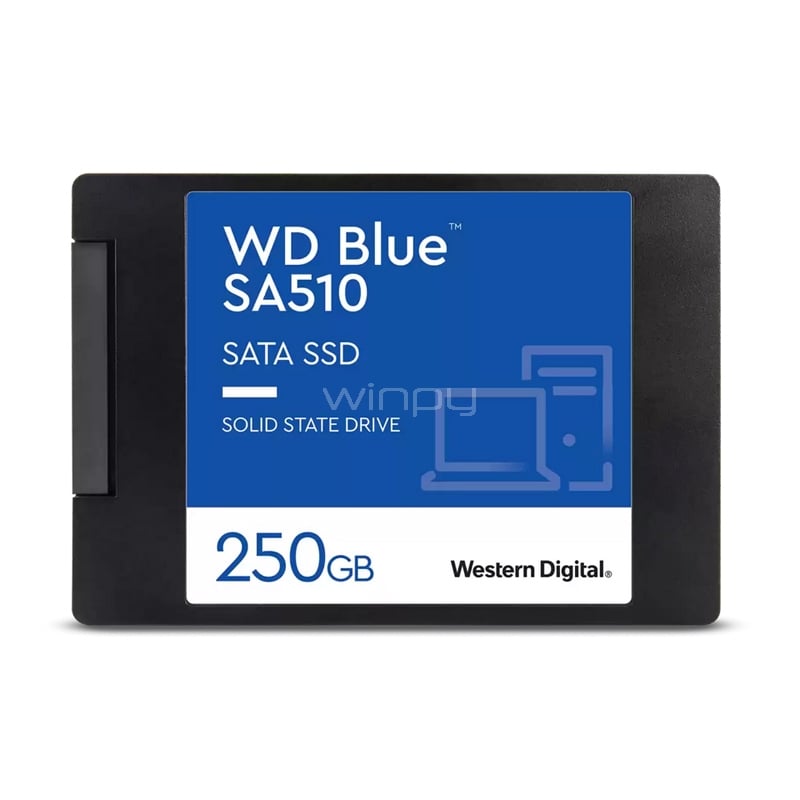 Disco de Estado Sólido Western Digital SA510 Blue de 250GB (SSD, 555MB/s)