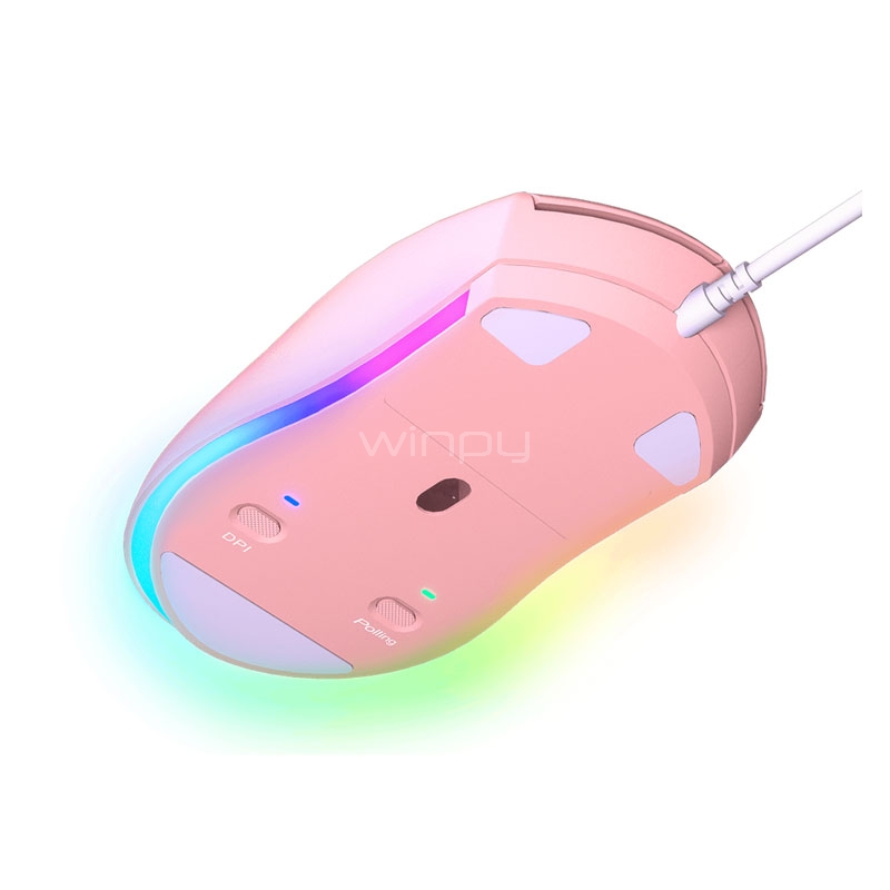 Mouse Gamer Cougar Minos XT (Sensor ADNS-3050, 4000, dpi, RGB, Rosado)