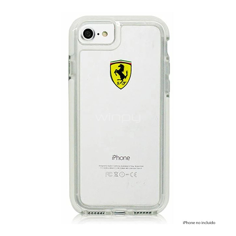 Funda de Silicona Ferrari para iPhone 7/ 8 (Trasparente)