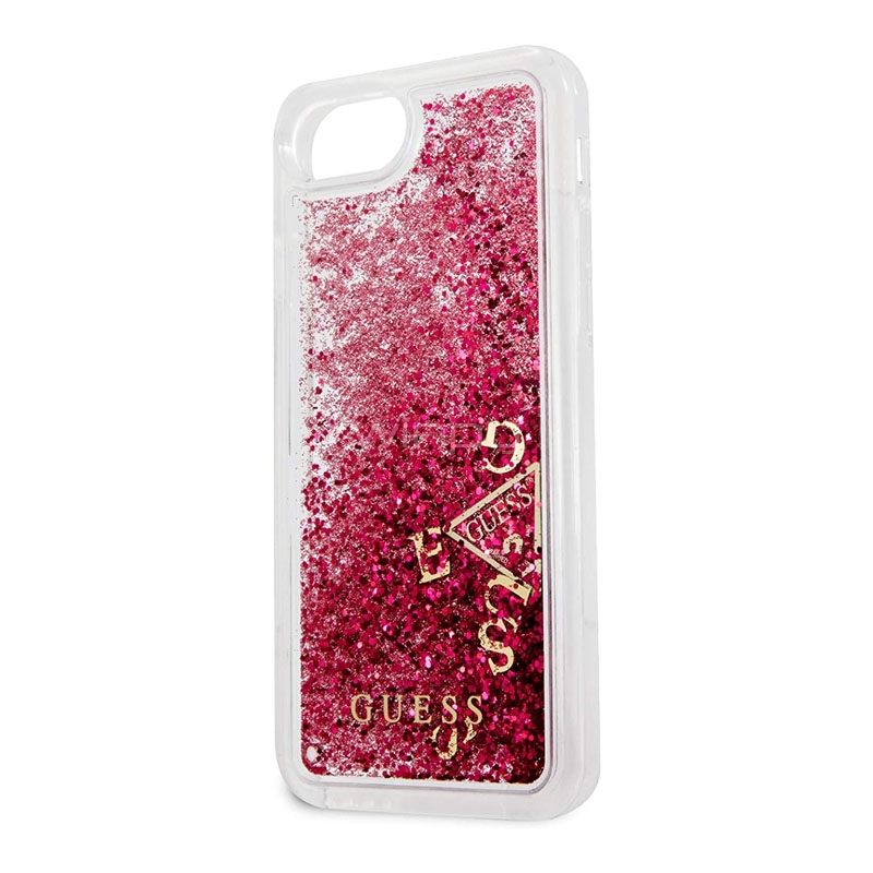 Carcasa Guess para iPhone 7/8 (Trasparente/Glitter Pink)