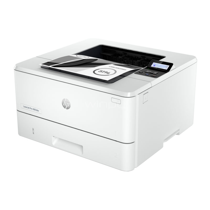 Impresora HP LaserJet Pro 4003DW (Laser B/N, 40ppm, 1.200dpi, USB/ Wi-Fi)