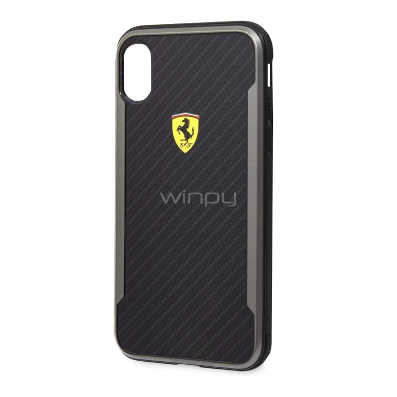 Funda Ferrari para iPhone XR (Negro)