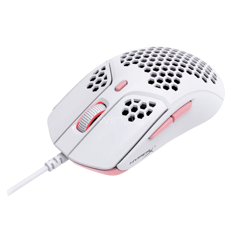 Mouse Gamer HyperX Pulsefire Haste (Sensor Pixart 3335, 16.000dpi, Blanco)