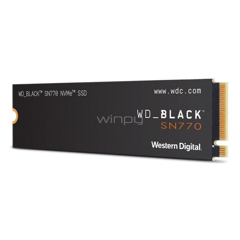 Unidad de Estado Sólido Western Digital Black SN770 de 500GB (M.2 2280, PCIe 4.0, NVMe)