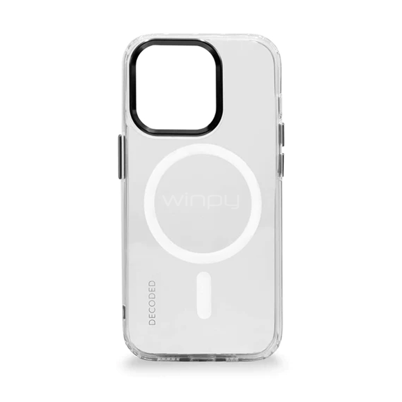 Funda Decoded Recycled Plastic Clear para iPhone 14 Pro Max (MagSafe, Trasparente)