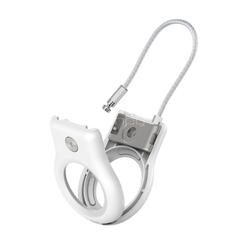Protector AirTag Belkin Secure Holder con Cable Metálico (Blanco)