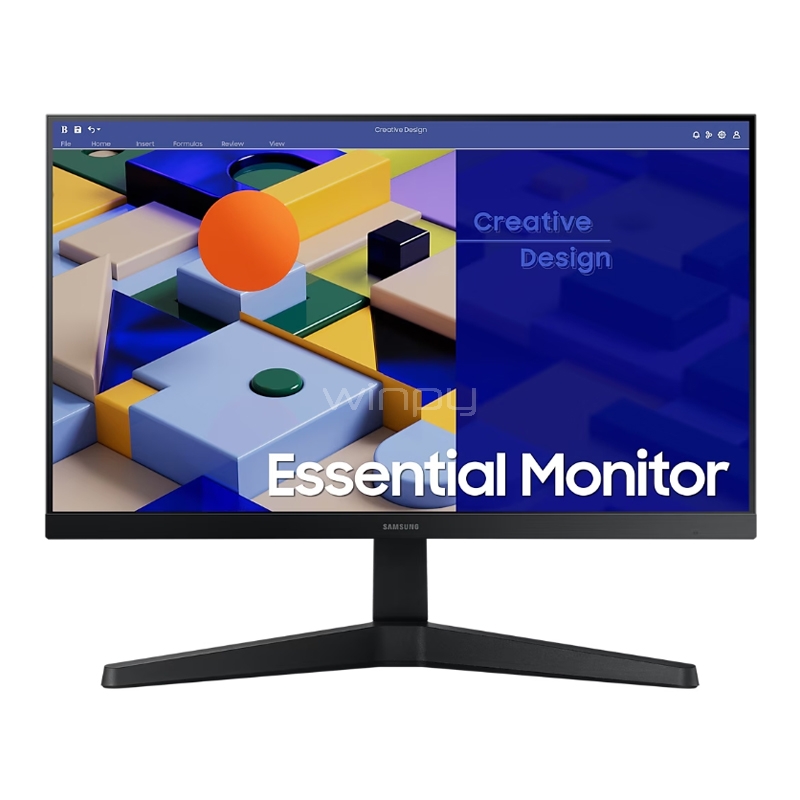 Monitor Samsung Essential de 22“ (IPS, Full HD, 75Hz, HDMI+VGA, FreeSync)