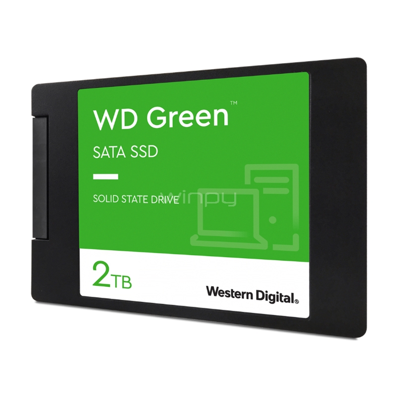 Disco SSD Western Digital Green de 2TB (2.5“, SATA, hasta 545MB/s)