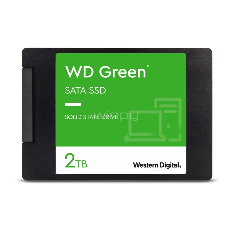 Disco SSD Western Digital Green de 2TB (2.5“, SATA, hasta 545MB/s)