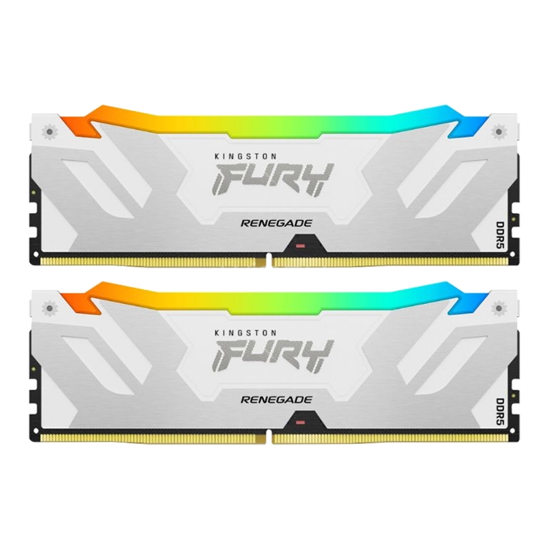 Memoria RAM Kingston Fury Renegade RGB White de 32GB (2x16GB, DDR5, 6000MHz, CL32, DIMM)
