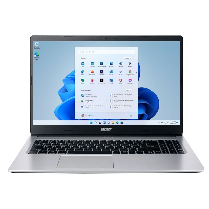 Notebook Acer Aspire 1 A115 de 15.6“ (Athlon 3050U, 8GB RAM, 256GB SSD + 64GB eMMc, Win11)