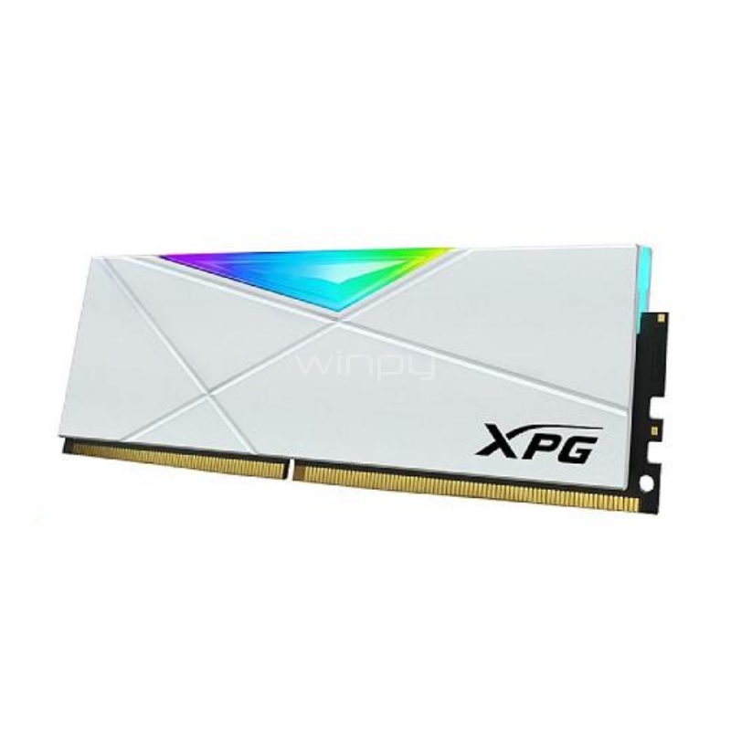 Memoria RAM XPG SPECTRIX D50 White de 8GB (DDR4, 3600MHz, CL18, DIMM)