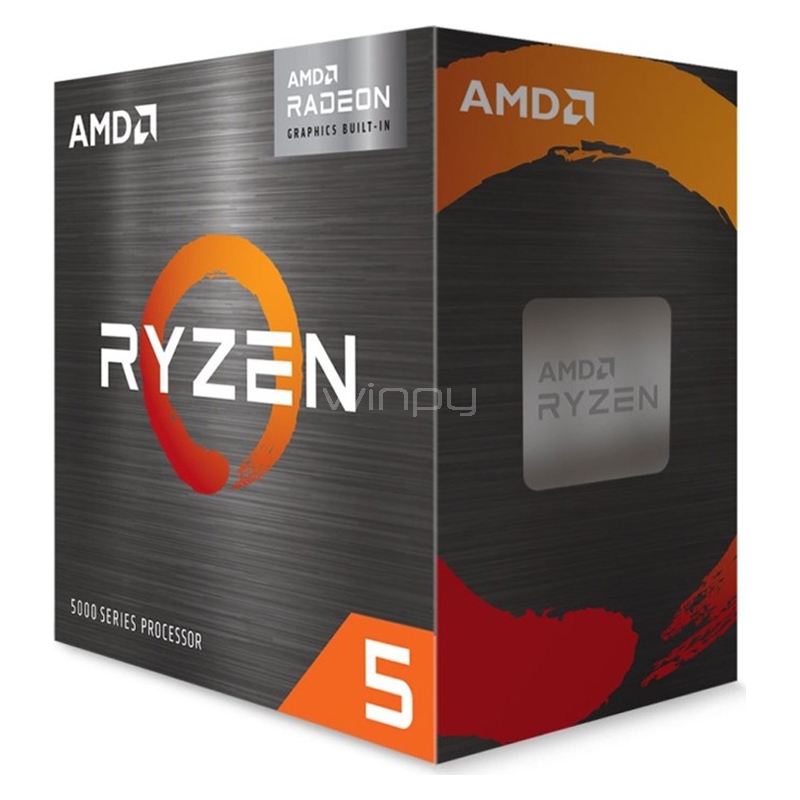 Procesador AMD Ryzen 5 5600GT (AM4, 6 Cores, 12 Hilos, 3.6/4.6GHz, 16MB Caché)