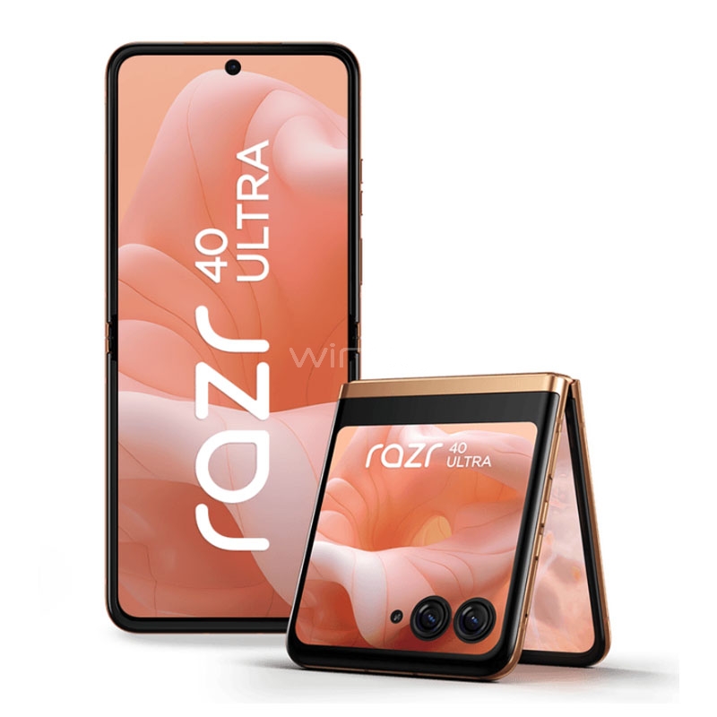 Celular Motorola RAZR 40 Ultra 5G de 6.9“ (OctaCore, 12GB RAM, 512GB Interno, Peach Fuzz)
