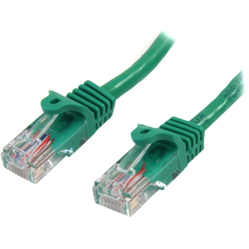Cable de Red de 5m Verde Cat5e Ethernet RJ45 sin Enganches - StarTech