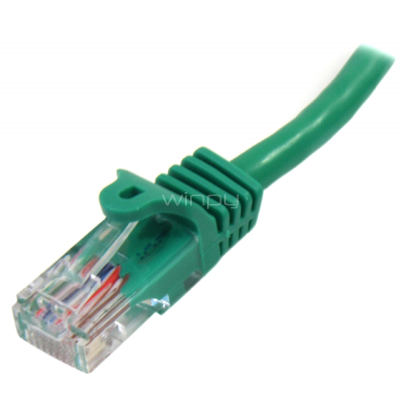 Cable de Red de 5m Verde Cat5e Ethernet RJ45 sin Enganches - StarTech