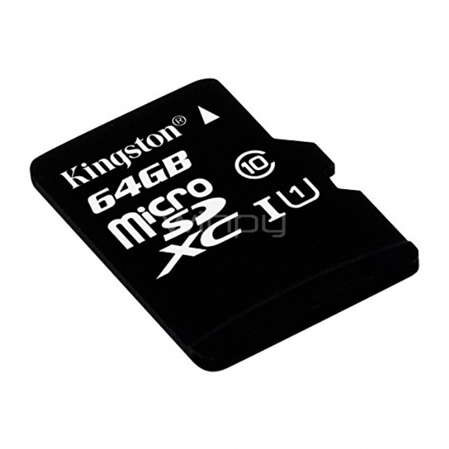 Tarjeta memoria Kingston microSD de 64 GB, clase 10