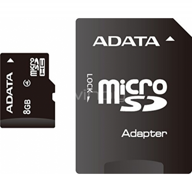 Adata Class 4 - Tarjeta microSD de 8 GB, negro